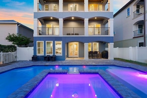 Tangled in Blue - Pet Friendly Vacation Rental Beach House with Private Pool, Elevator, and Fireplace in Crystal Beach, Florida - Five Star Properties Destin/30A