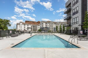 Communal Area: Enjoy the newly built sparkling pool complete with sun loungers and BBQ grill perfect for hot summer days.