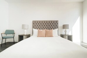 Bedroom 1 features a full bed w/ ensuite bathroom.