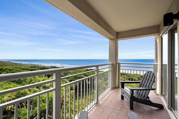 Balcony Overlooking the Ocean