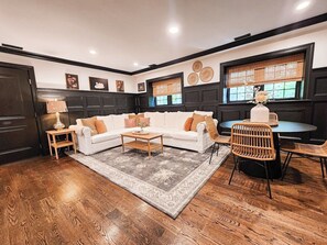 Living Room and Breakfast Table