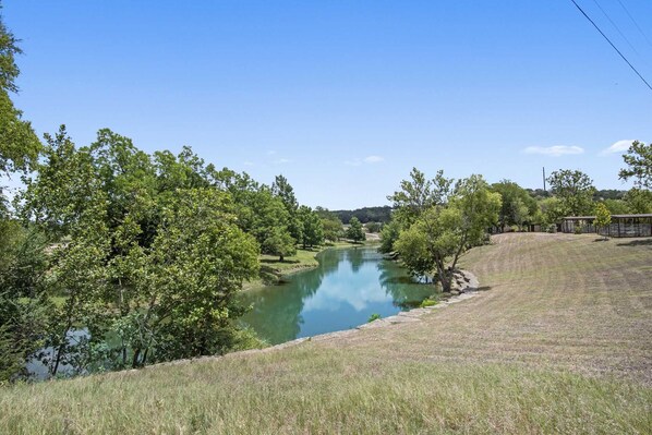 Three creeks intersect at SisterCreek Ranch! Before booking, ask us for info about water levels, which can vary season to season.