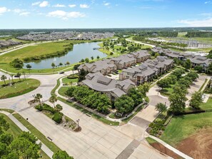 Guest have access to Edgewater Park, which comes with a playground &  pavilion.
