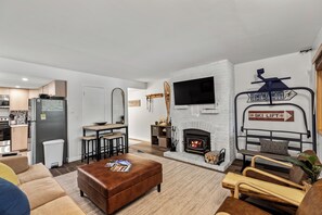 Enter the condo into the living room