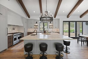 Main cooking area with kitchen area @ Villa Rosa