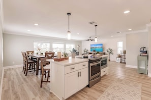 Large Kitchen with open concept