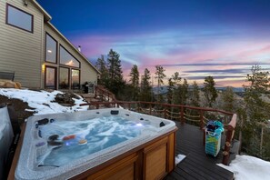 The hot tub and views are waiting for you