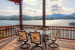 View of lake from deck