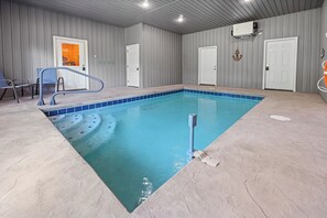 Private indoor heated swimming pool!