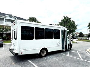 Free shuttle to Pool and Beach