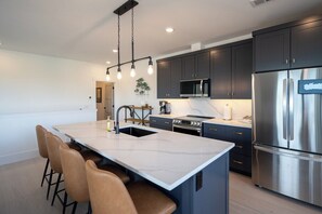 Kitchen with Bar Seating for 4