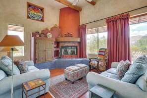 Living Room | Smart TV | Laptop-Friendly Workspace