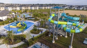 Two amazing clubhouses, pools, water park, lazy river, splash pads included!