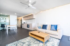 An overview of the beautiful apartment.