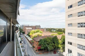 Make use of the Nespresso machine and enjoy your morning coffee standing on the cosy private balcony.