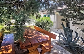 outside