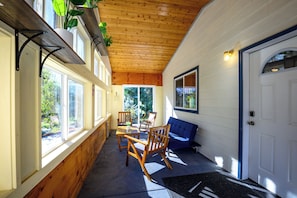 Front Entrance through sunroom
