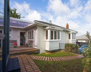 Front of house and garden