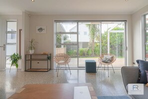 Beautifully decorated seating area