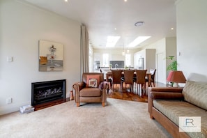 Living room with gas fireplace