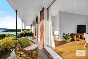 Seaviews from the deck off the lounge