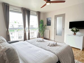 Cozy hideaway – corner sofa by day, bed by night.