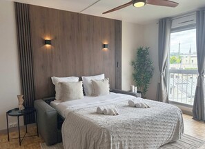 Stylish sofa bed – a smart solution for guests.