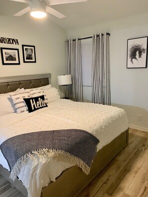 Retreat to your own haven of tranquility in our thoughtfully appointed bedroom.