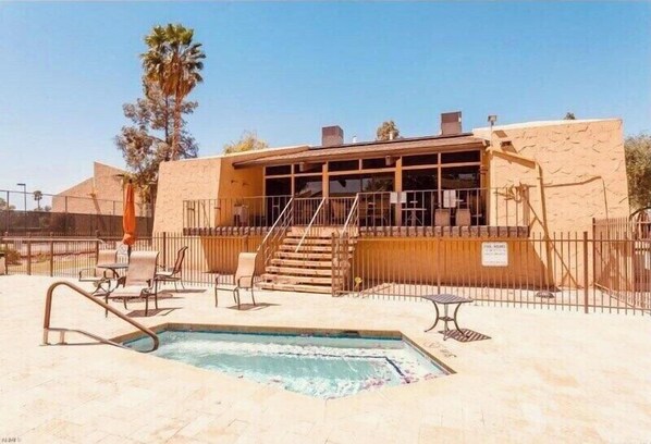 Immerse yourself in vacation bliss at our pool area. 
