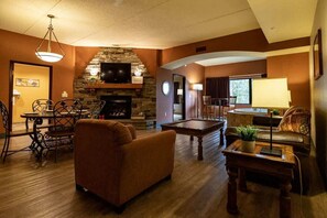"Cozy living area with modern amenities."