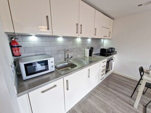 Our kitchen has everything you'd expect in a family home including microwave, kettle & toaster. We provide complimentary teas & coffee