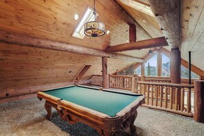 Pool Table in Rec Room. Upper Level.