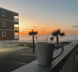 Watch the sunrise on your patio