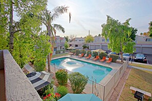 The condominium features a pleasant pool where you can unwind.