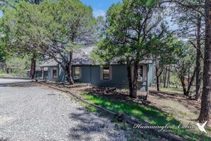 Gravel Driveway with ample parking on side on cabin