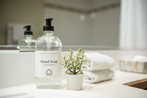 Complimentary hand and dish soap