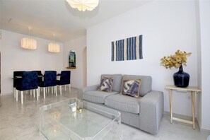 Another picture of the modern lounge area from a different angle