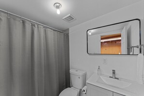 Full bathroom and walk in shower