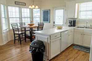 Sea View Cottage Kitchen and Dining Space with Beach View