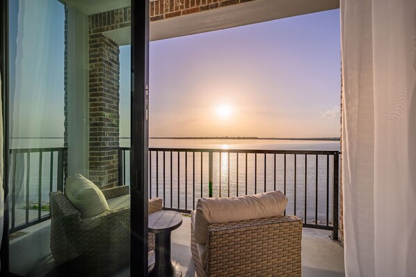 Lake view from the living room