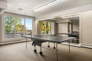 Shared ping pong table area