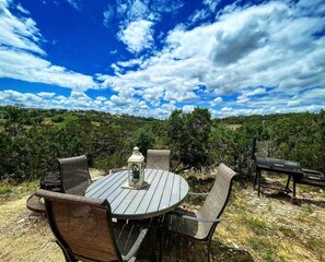 Private patio table