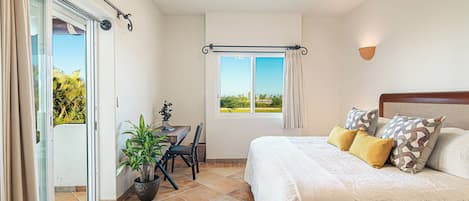 Beautiful, spacious master bedroom with access to terrace & ensuite bathroom