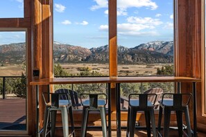 Pub table with a view!
