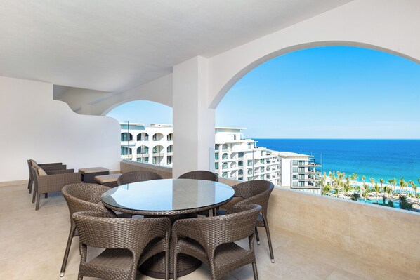 Example view from balcony (room view subject to change based upon room assigned)