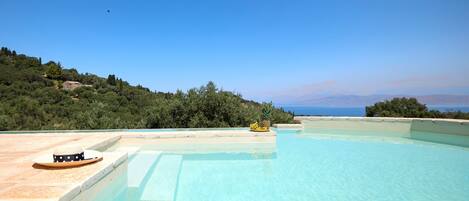 Private pool with serene views