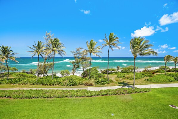 Oceanfront Views  from the lanai.