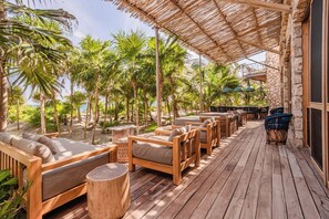 Porch Area | Relaxing seating with ocean views.