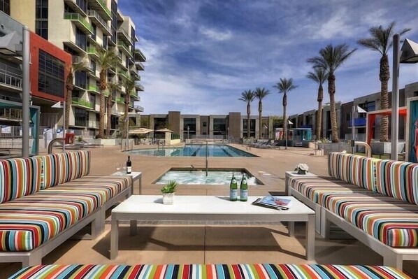 Pool Side Cabanas and seat options