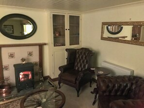 Lounge with woodburner | Croftbank, Lochranza